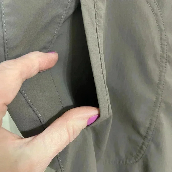 Patagonia Solimar Womens 6 Roll Up Stretch Camping Hiking Pants Beige Khaki SZ S - Picture 5 of 14